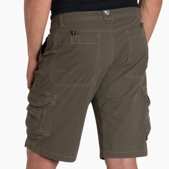 Kuhl Men’s Size 40 Ambush Cargo Shorts Patina Dye Army Green Outdoor Hiking Rock - Picture 2 of 15